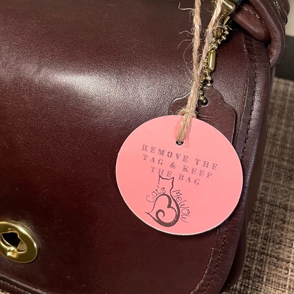 ❤️SOLD❤️Vintage Coach Mahogany Legacy Small Flap 9965 - Picture 6 of 10